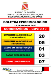 Boletim Epidemiológico 12-05-2020