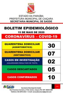 Boletim Epidemiológico 15-05-2020