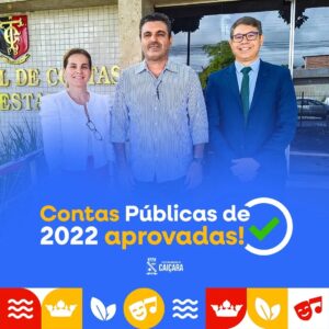 Contas da Gestão Municipal aprovadas por unanimidade, Exercício de 2022.